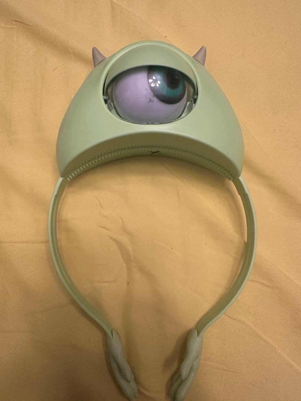 Disney Parks Pixar Monsters Inc Light Up Mike Wazowski Eyeball Ear Headband